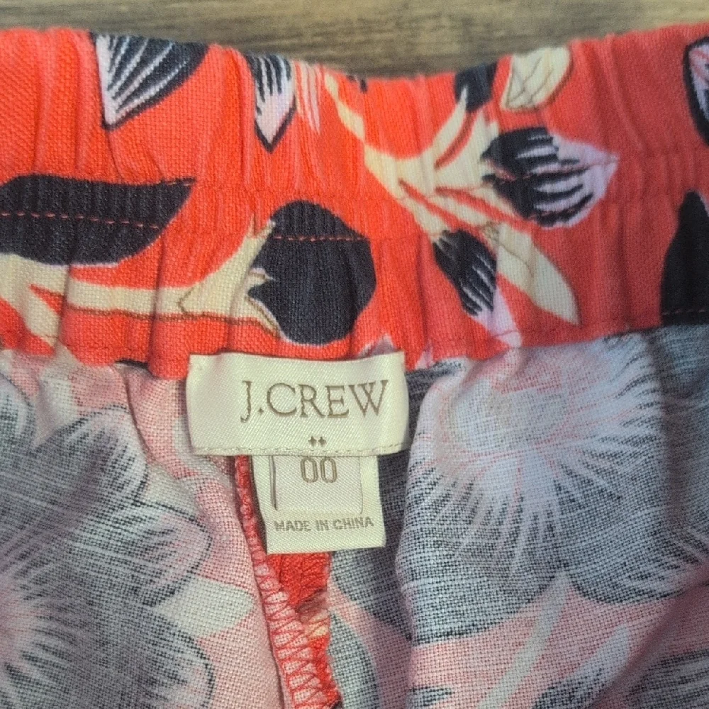 J. Crew Floral High Waist Shorts 00